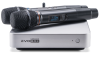 Комплект караоке система с микрофонами Evolution EVOBOX Plus Silver